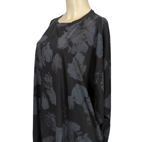 TOV Los Angeles Black Gray 42 sz 12 Dress Kaftan Maxi Boho Dress - Picture 9 of 16